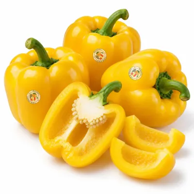 Imagen ilustrativa de pimiento amarillo para catálogo mayorista