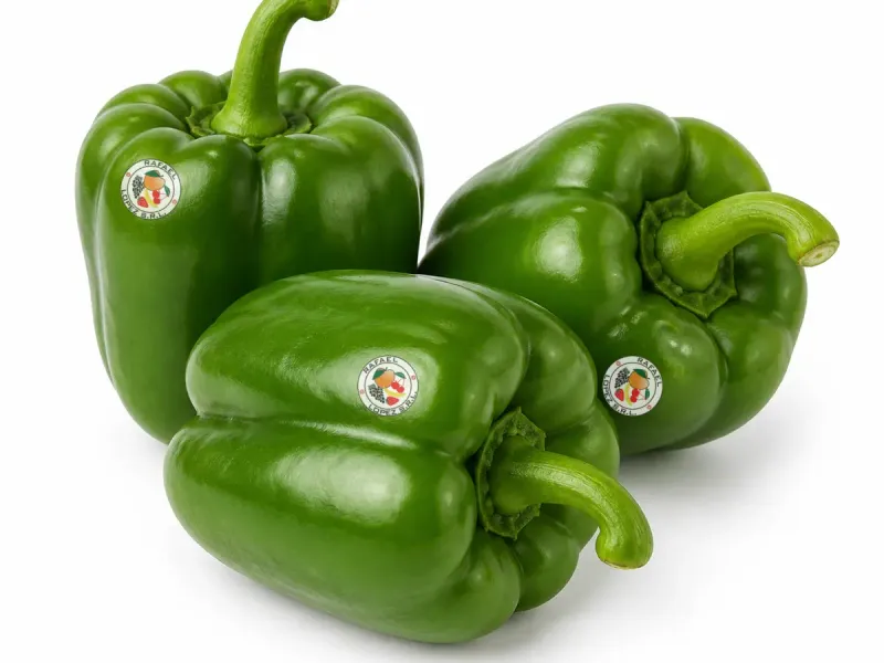 Imagen ilustrativa de pimiento verde para catálogo mayorista